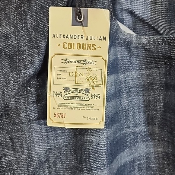 Colours Alexander Julian straight fit jeans in crash color size 42×30 NWT - Picture 2 of 12